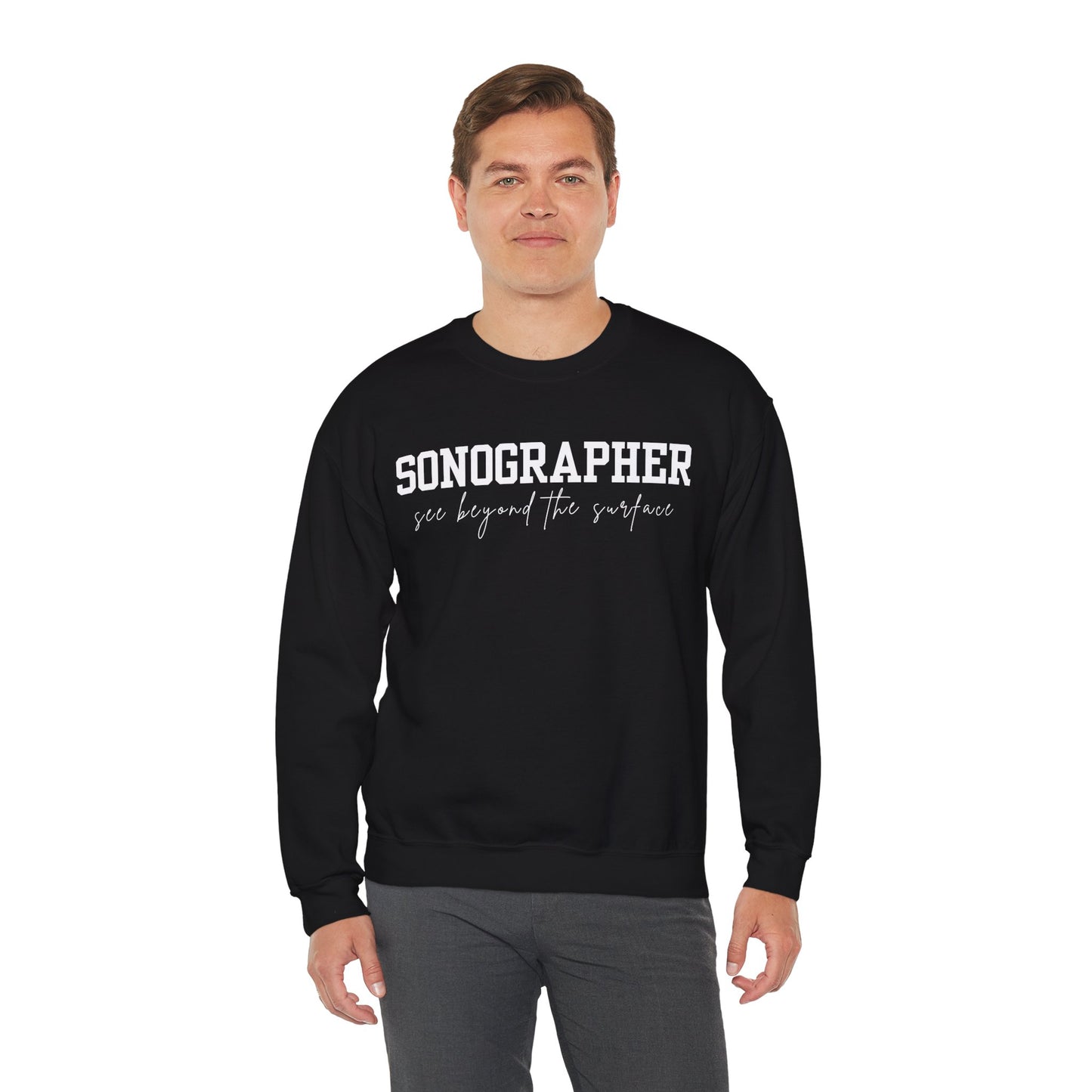 Sonographer Beyond the Surface Crewneck Sweatshirt
