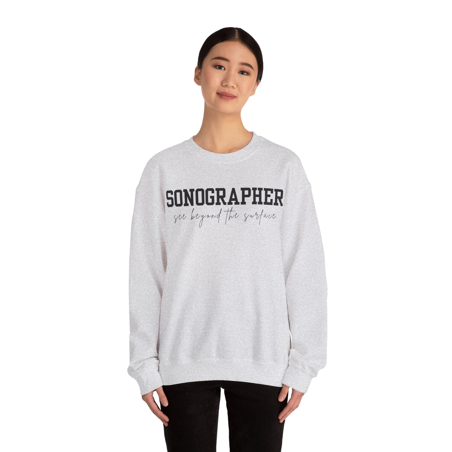 Sonographer Beyond the Surface Crewneck Sweatshirt