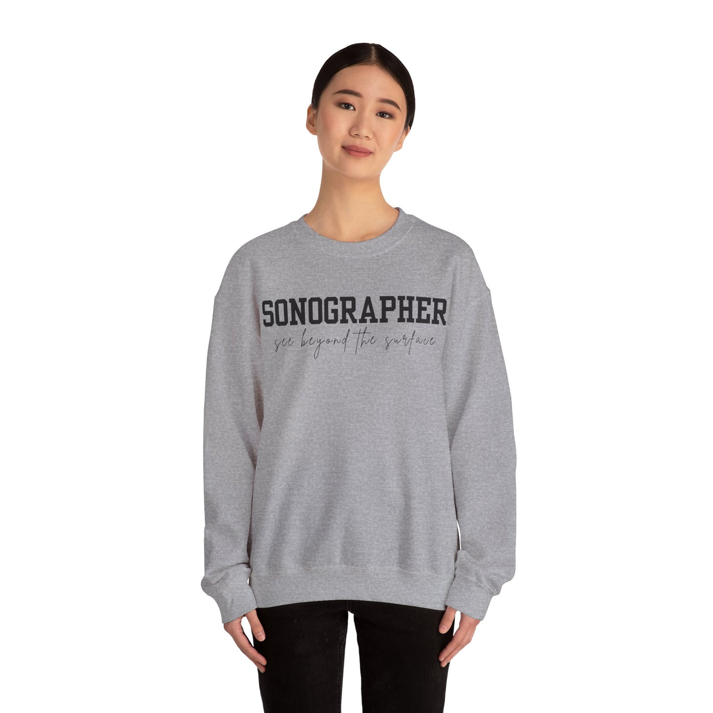 Sonographer Beyond the Surface Crewneck Sweatshirt