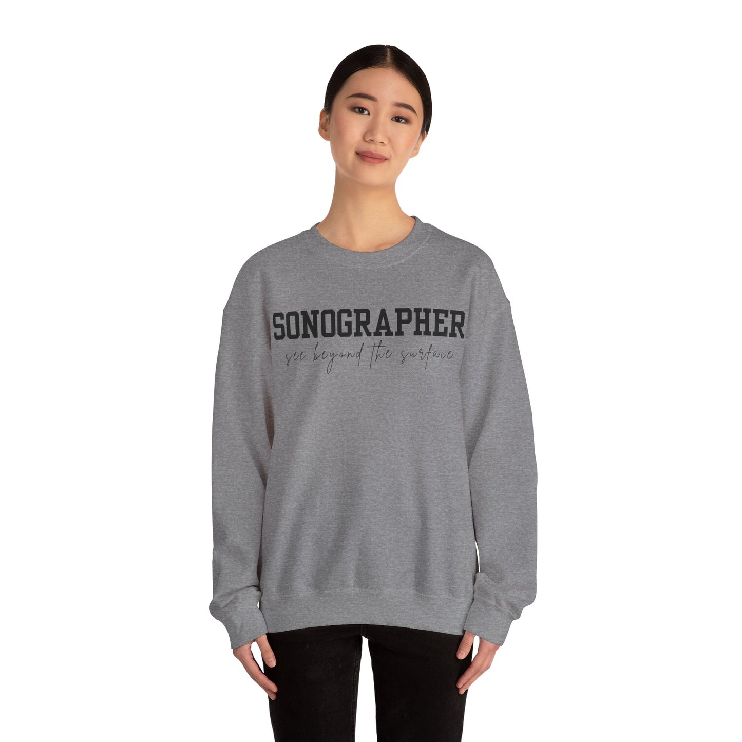 Sonographer Beyond the Surface Crewneck Sweatshirt