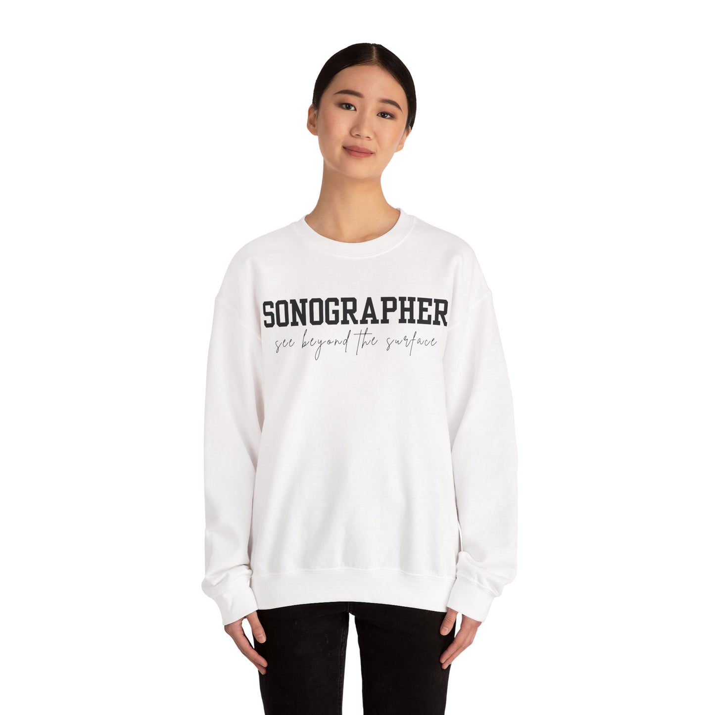 Sonographer Beyond the Surface Crewneck Sweatshirt