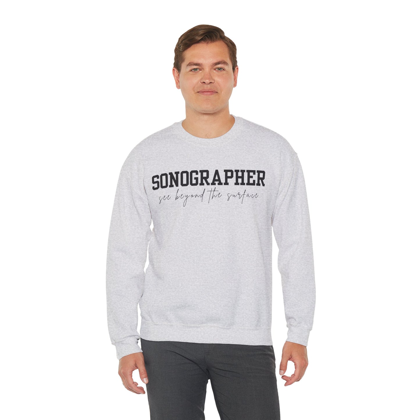 Sonographer Beyond the Surface Crewneck Sweatshirt