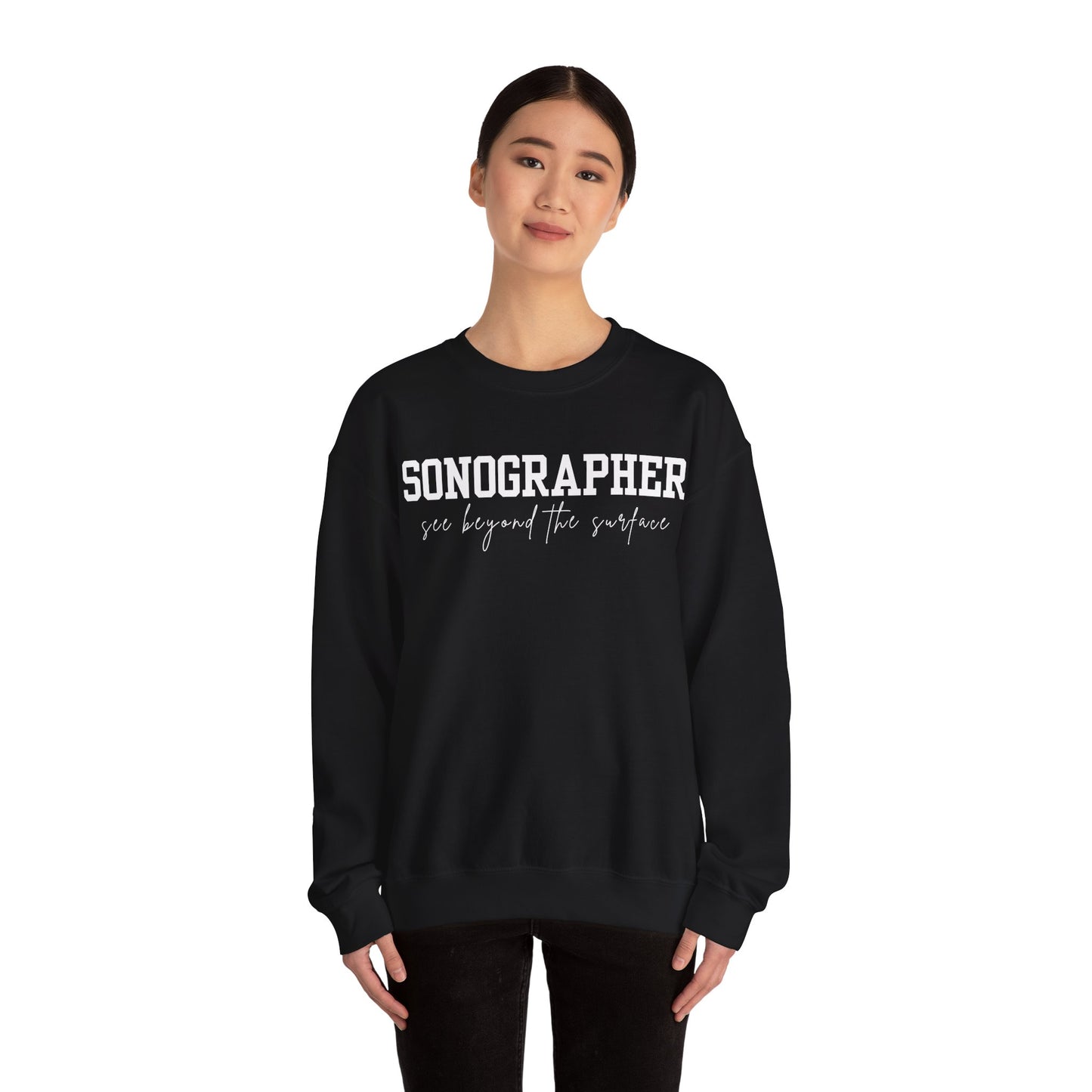 Sonographer Beyond the Surface Crewneck Sweatshirt