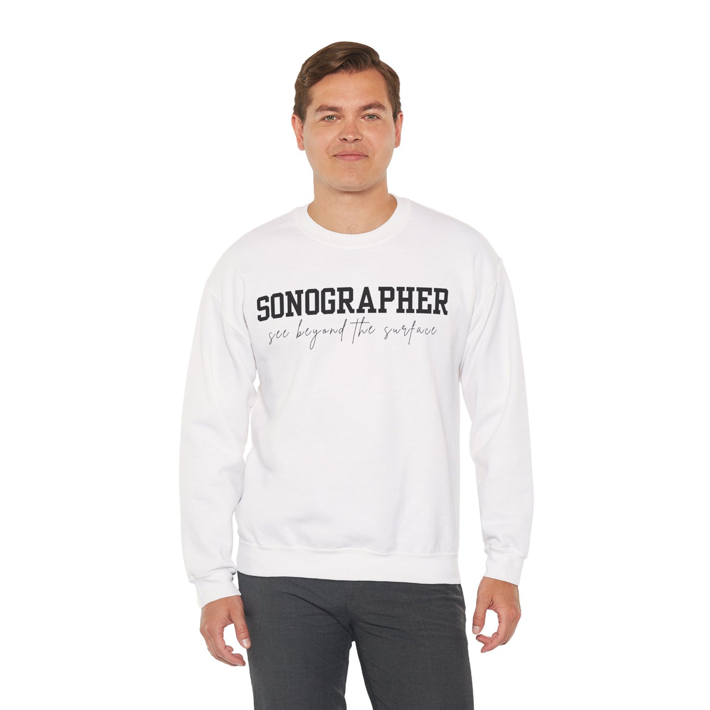 Sonographer Beyond the Surface Crewneck Sweatshirt