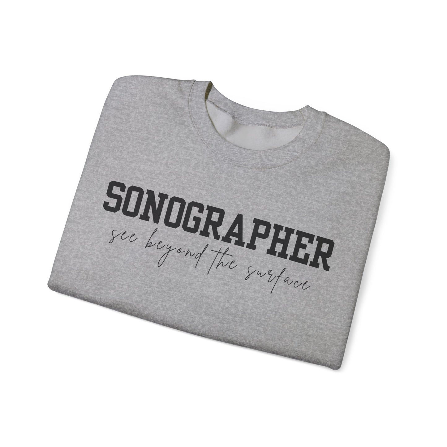 Sonographer Beyond the Surface Crewneck Sweatshirt