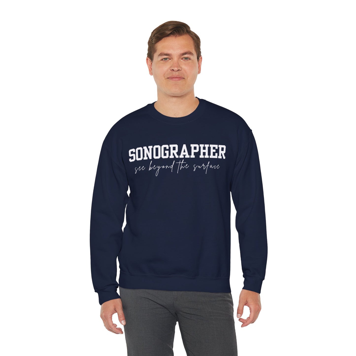 Sonographer Beyond the Surface Crewneck Sweatshirt