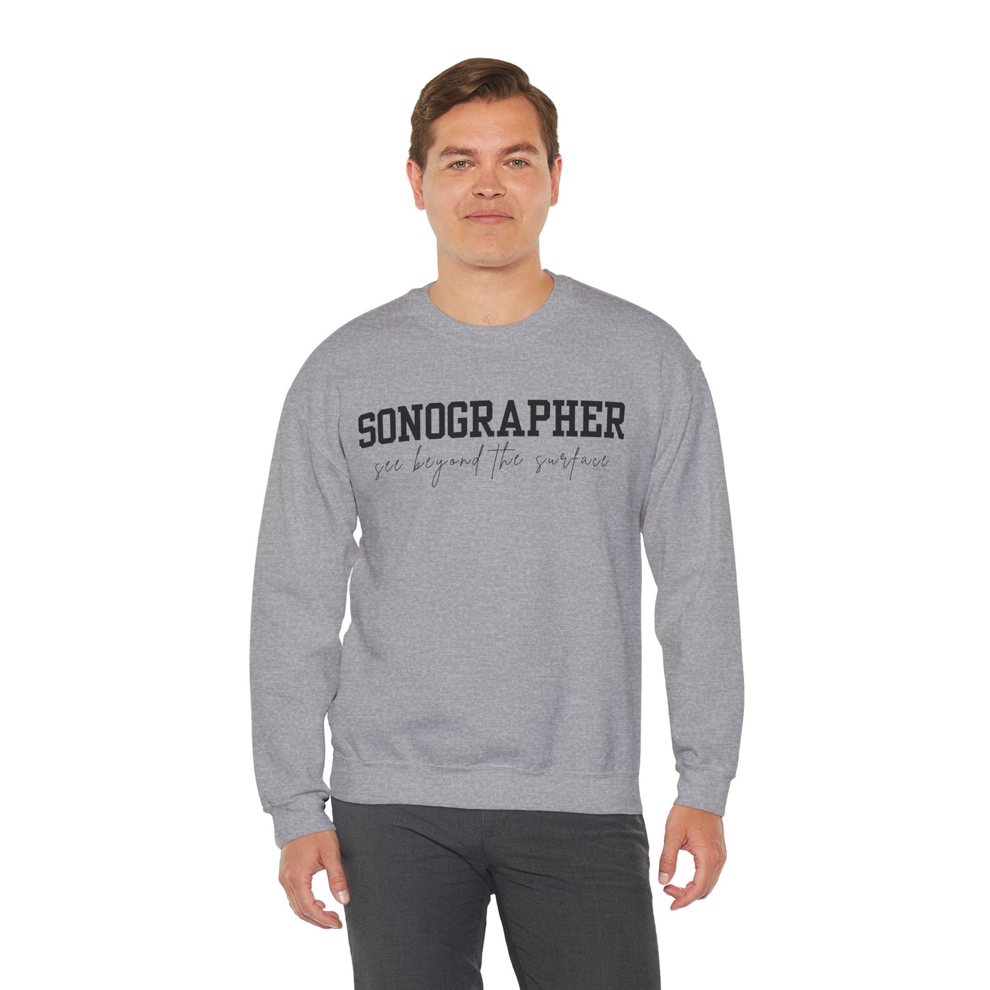 Sonographer Beyond the Surface Crewneck Sweatshirt