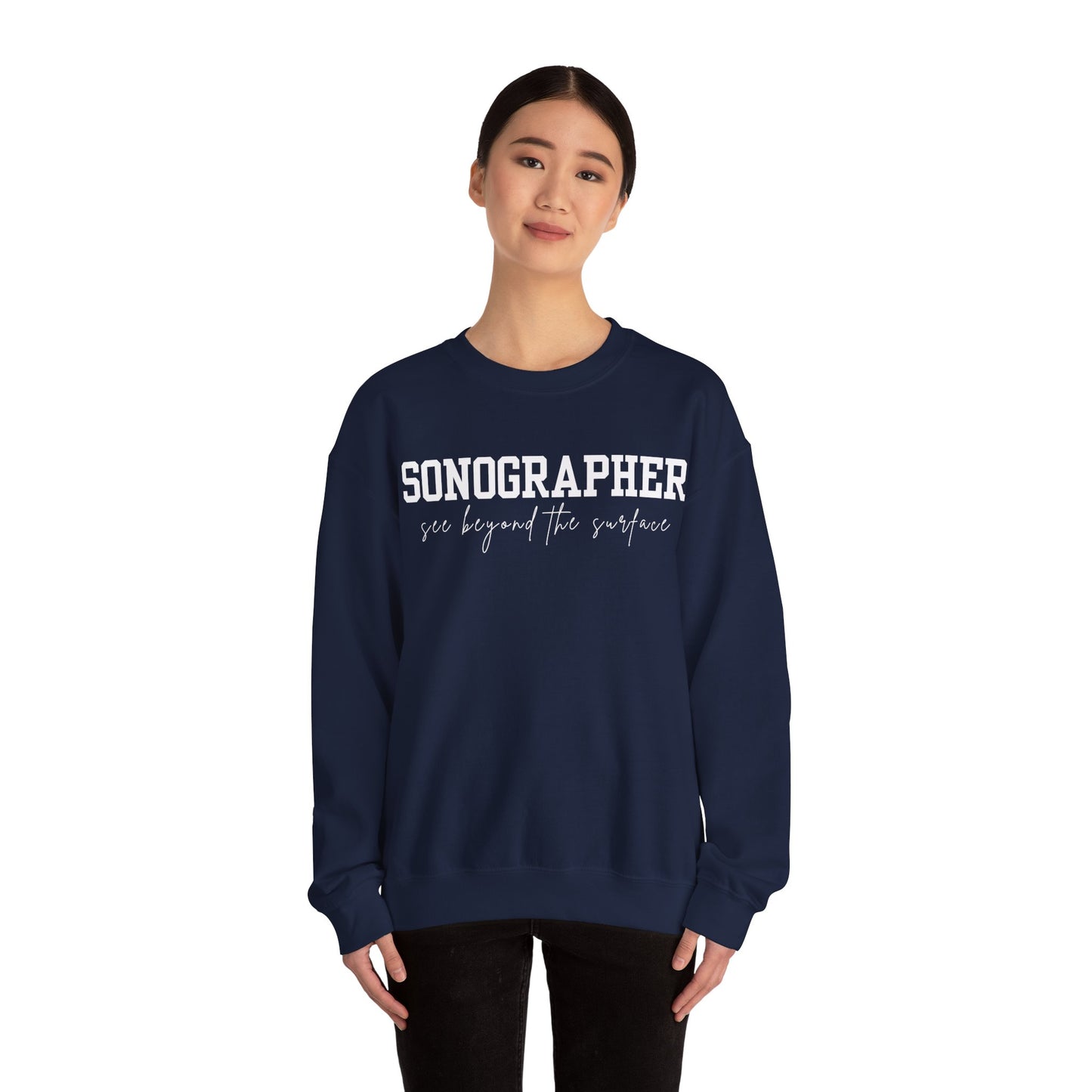 Sonographer Beyond the Surface Crewneck Sweatshirt