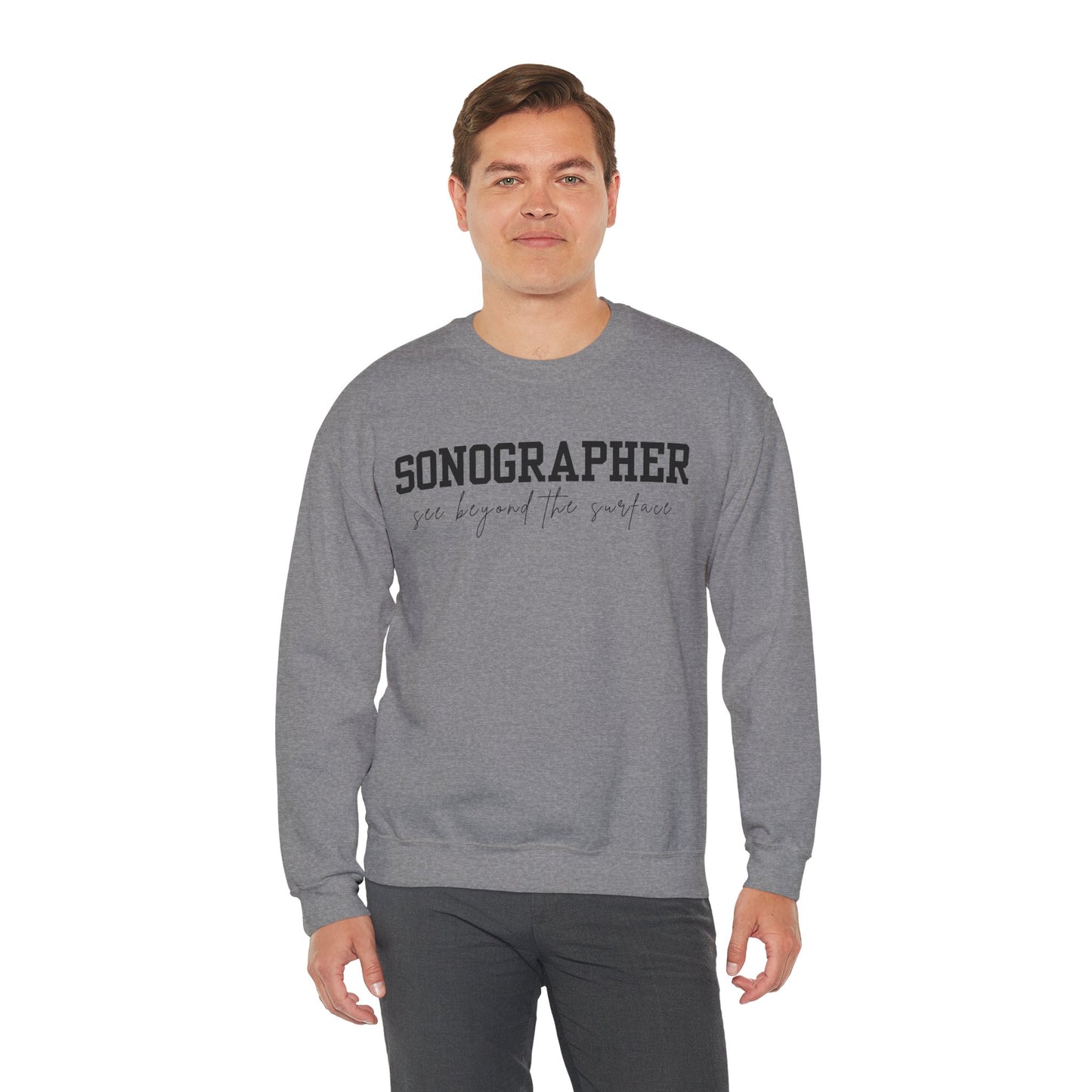 Sonographer Beyond the Surface Crewneck Sweatshirt